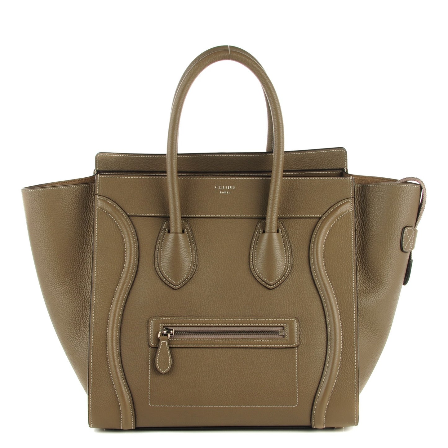 Drummed Calfskin Mini Luggage Souris