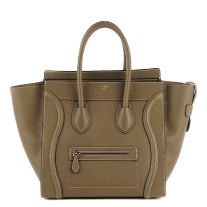 Celine Drummed Calfskin Mini Luggage Souris 1 of 8