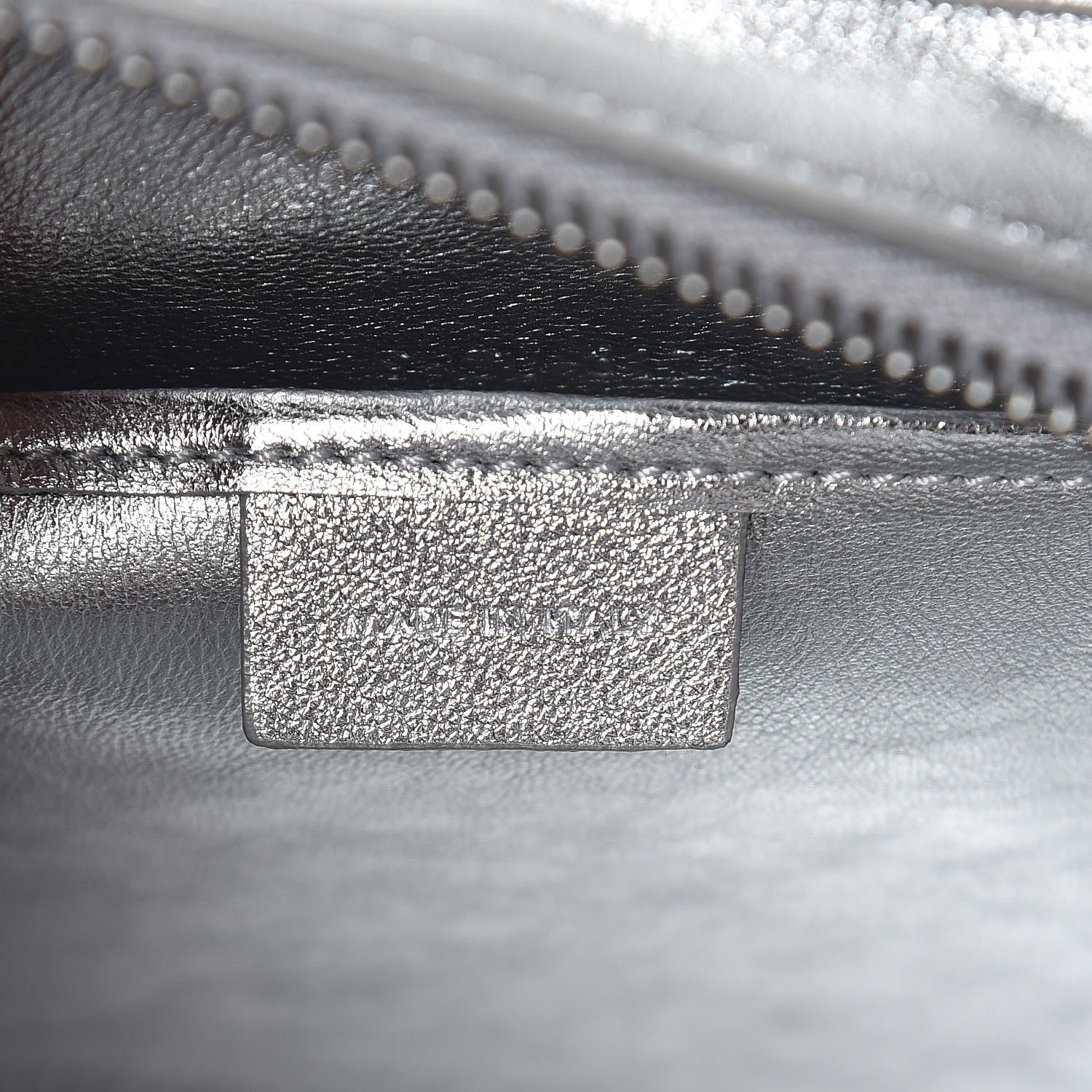 Celine Laminated Lambskin Nano Luggage Silver 7 of 11