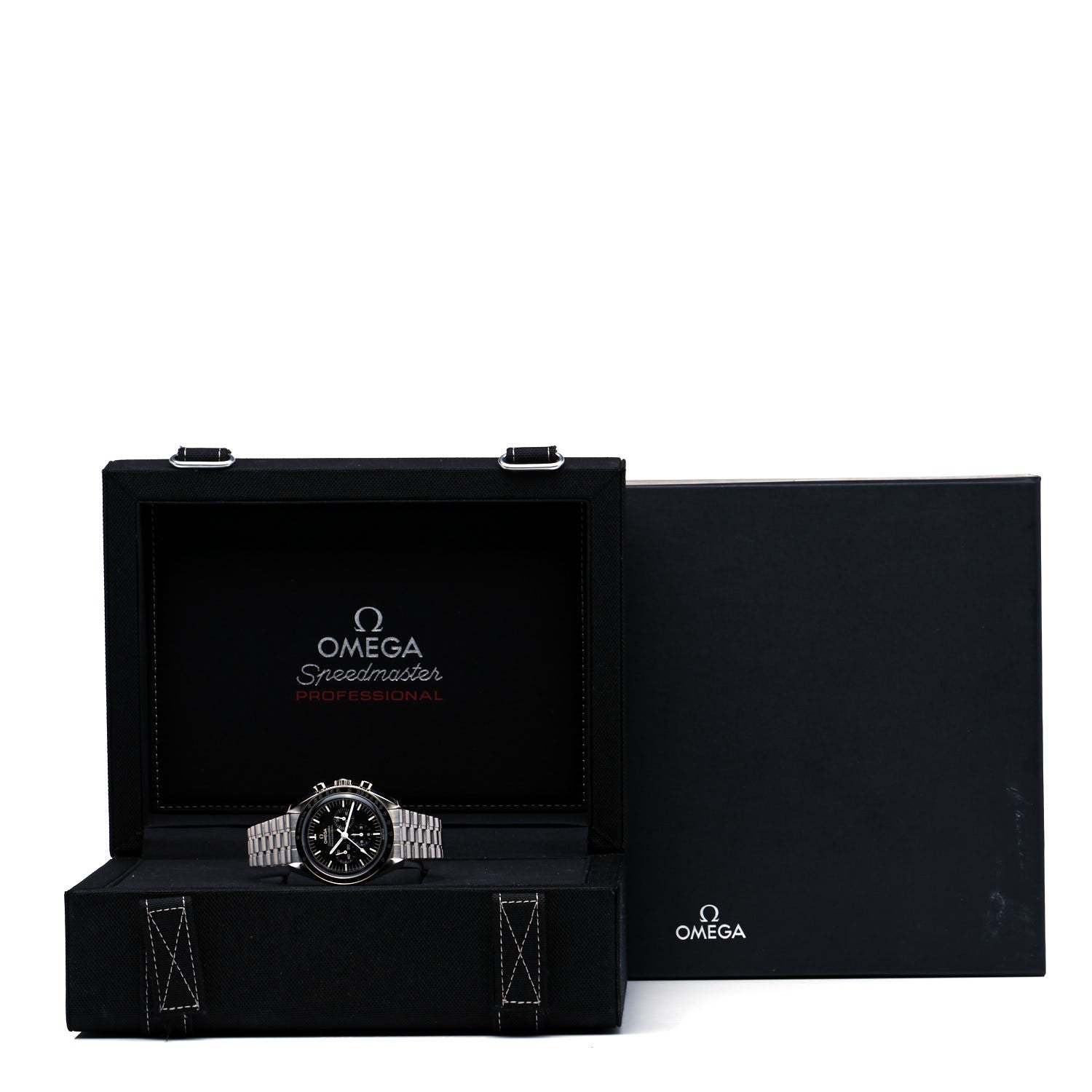 Omega Stainless Steel 42mm Speedmaster Moonwatch Professional Chronograph Manual Winding Watch Black 310.30.42.50.01.001 5 of 5