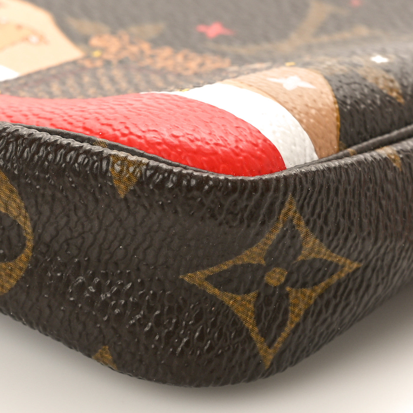 Louis Vuitton Monogram 2018 Christmas Animation Mini Cats Pochette Accessories 10 of 10