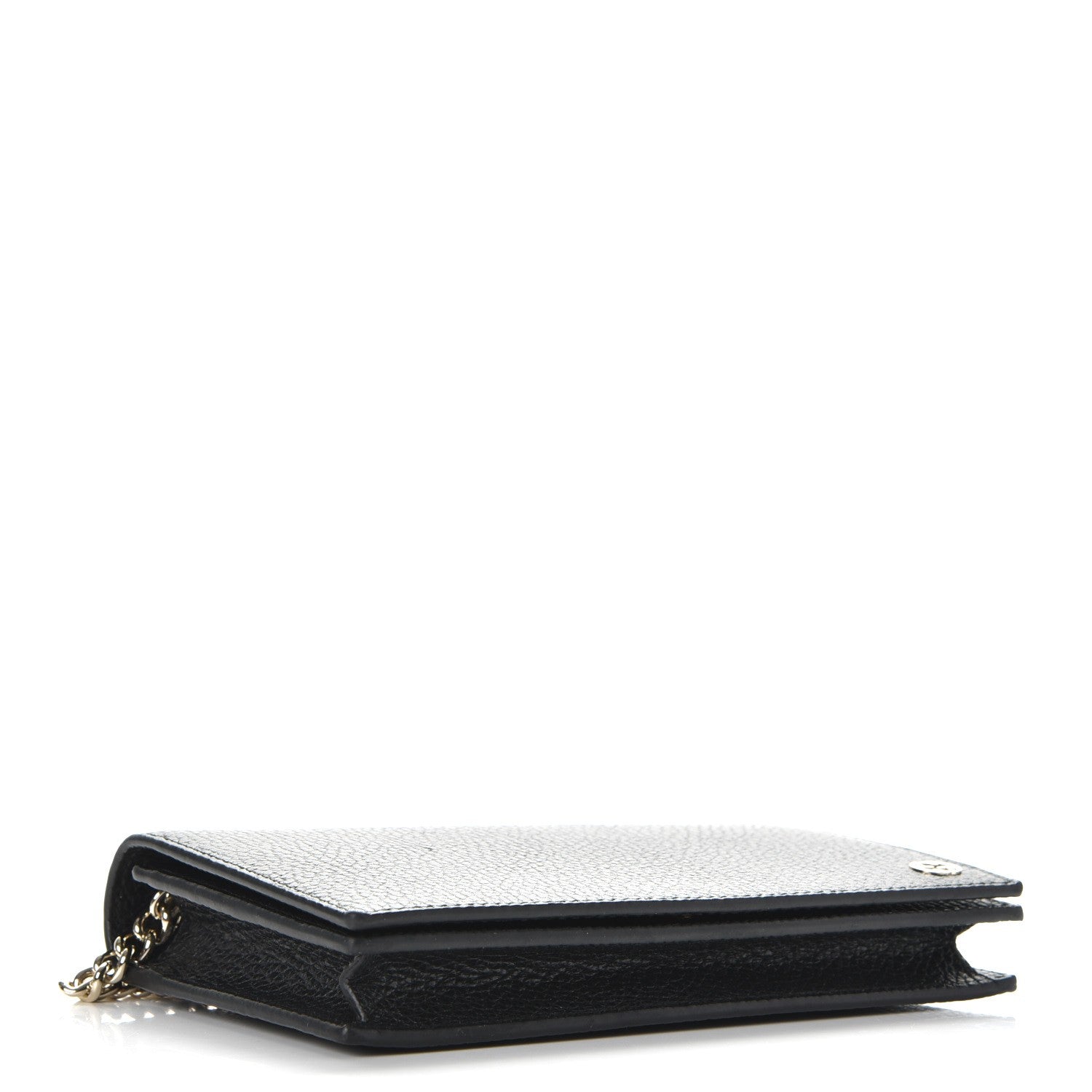 Gucci Dollar Calfskin Medium Betty Chain Wallet Black 4 of 8