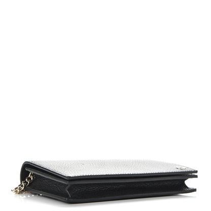Gucci Dollar Calfskin Medium Betty Chain Wallet Black 4 of 8