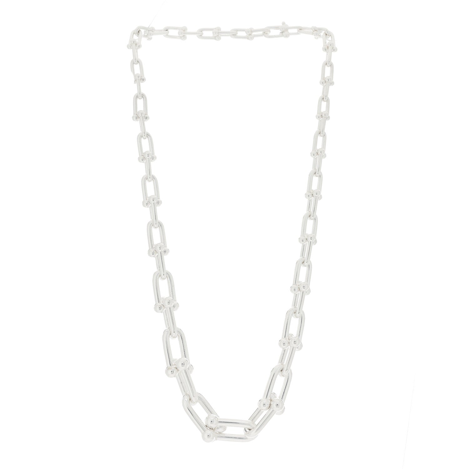 Tiffany Sterling Silver HardWear Graduated Link Necklace 2 of 4