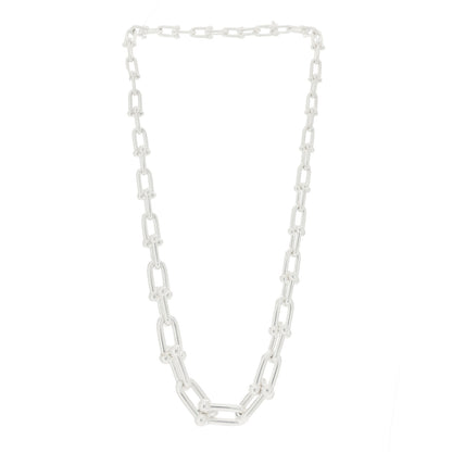 Tiffany Sterling Silver HardWear Graduated Link Necklace 2 of 4