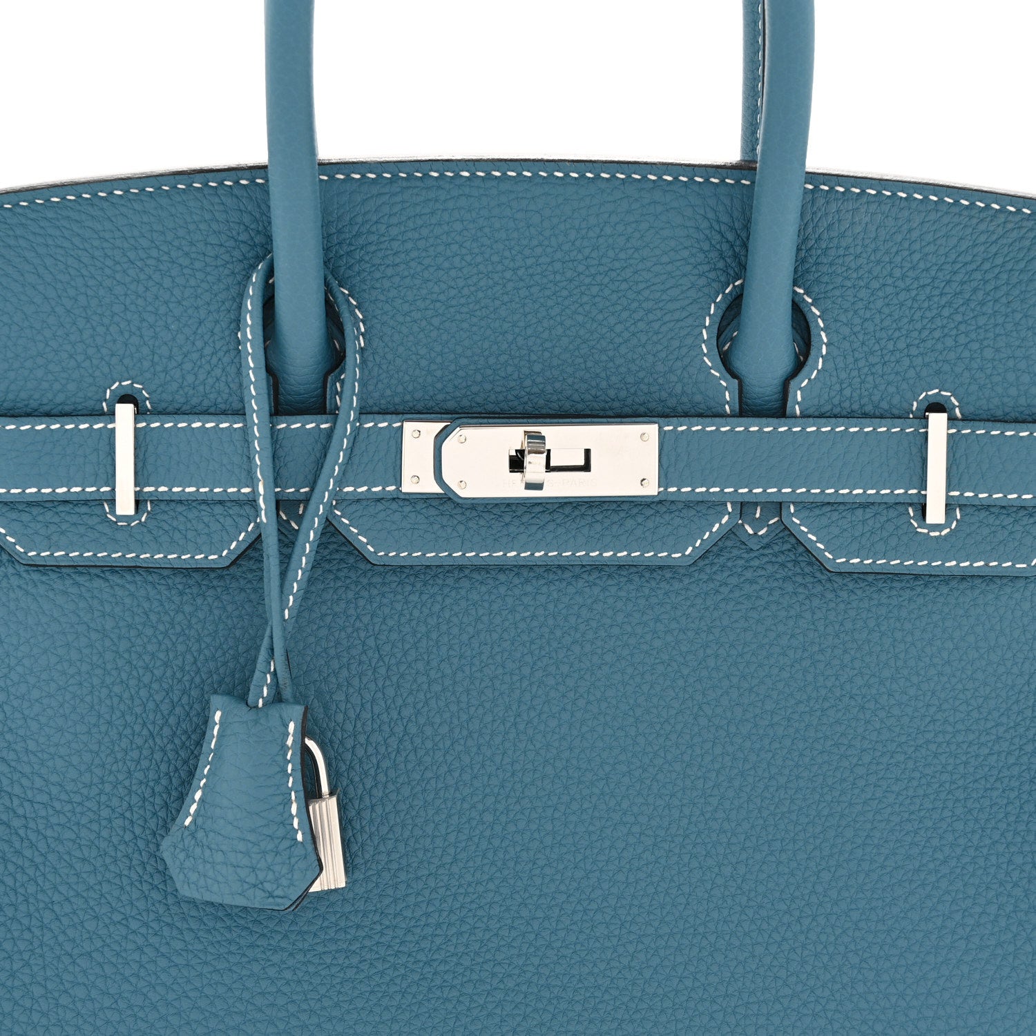 Hermes Togo Birkin 30 Blue Jean 8 of 10