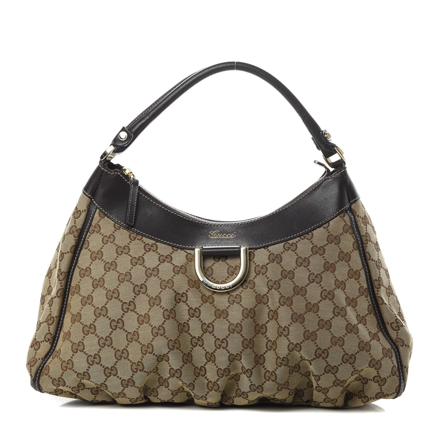 Monogram Large D Gold Hobo