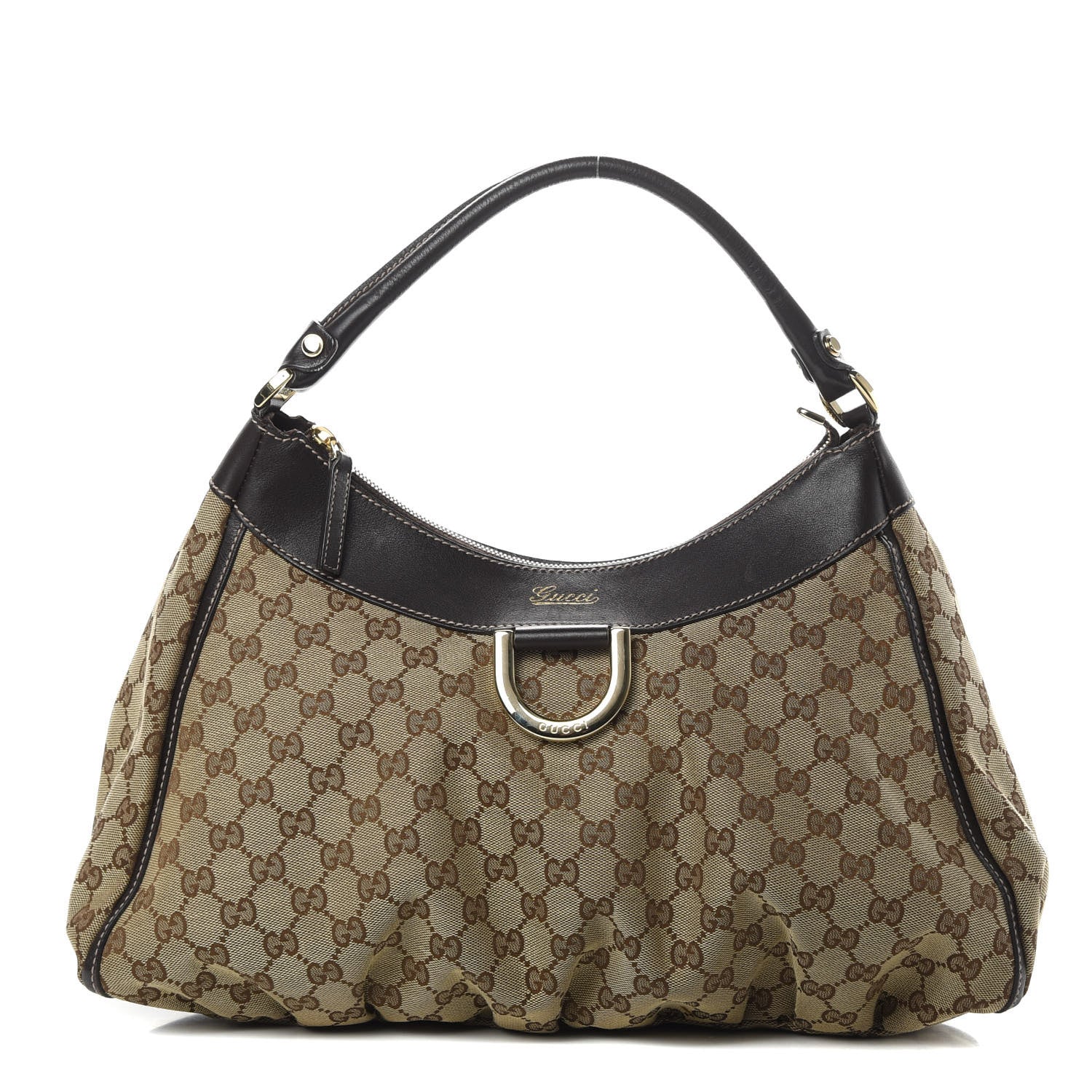 Gucci Monogram Large D Gold Hobo 1 of 16