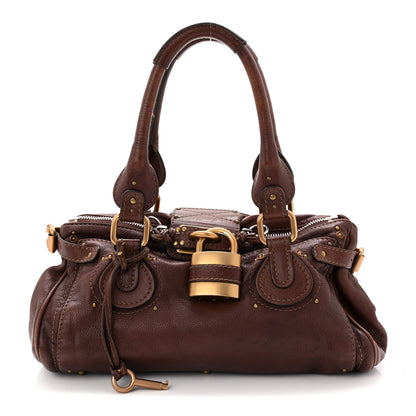 Chloe Calfskin Medium Paddington Satchel Chocolate 1 of 14