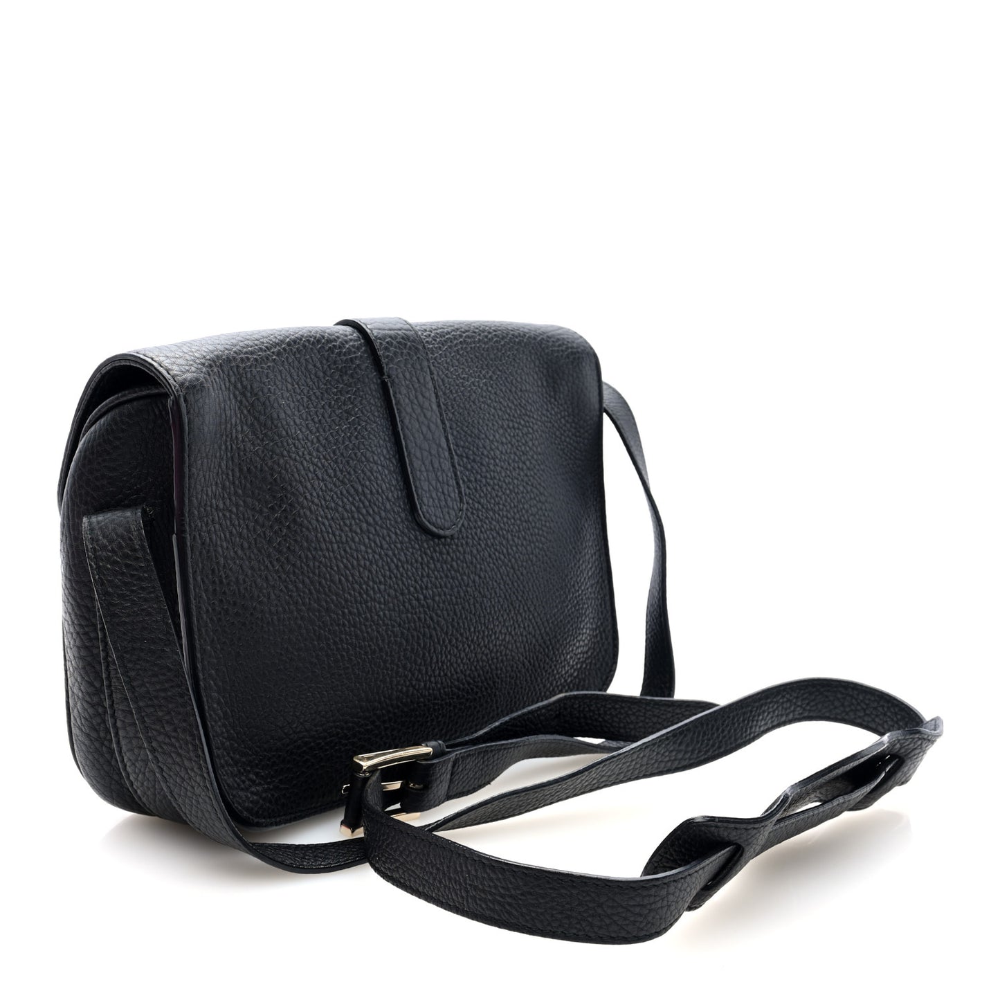 Grained Calfskin S Tube Black