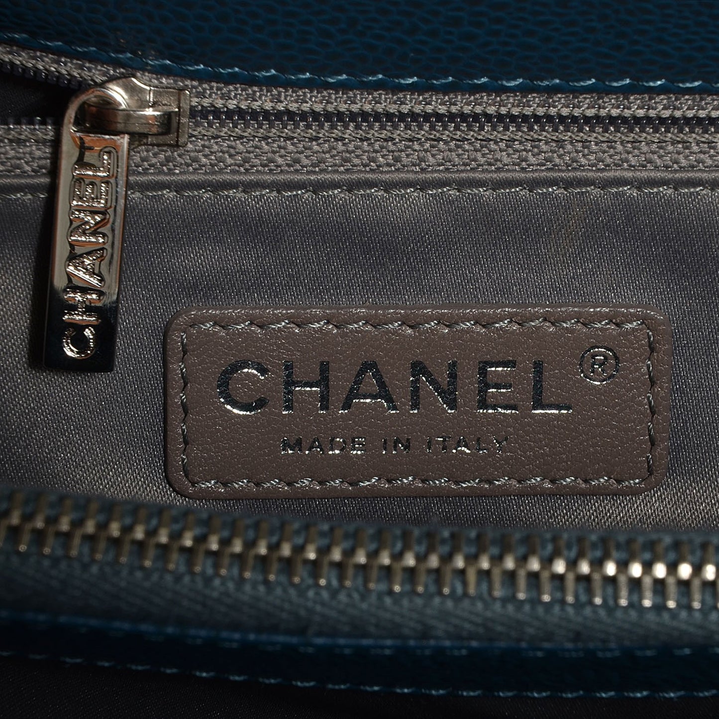 Caviar Grand Shopping Tote GST Dark Blue