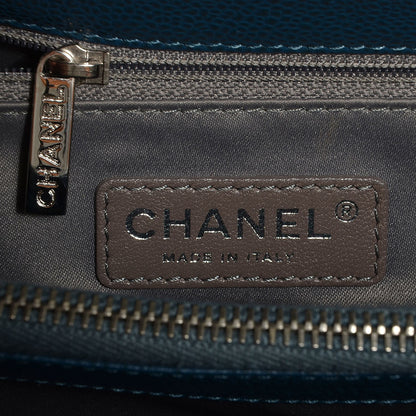 Chanel Caviar Grand Shopping Tote GST Dark Blue 6 of 7