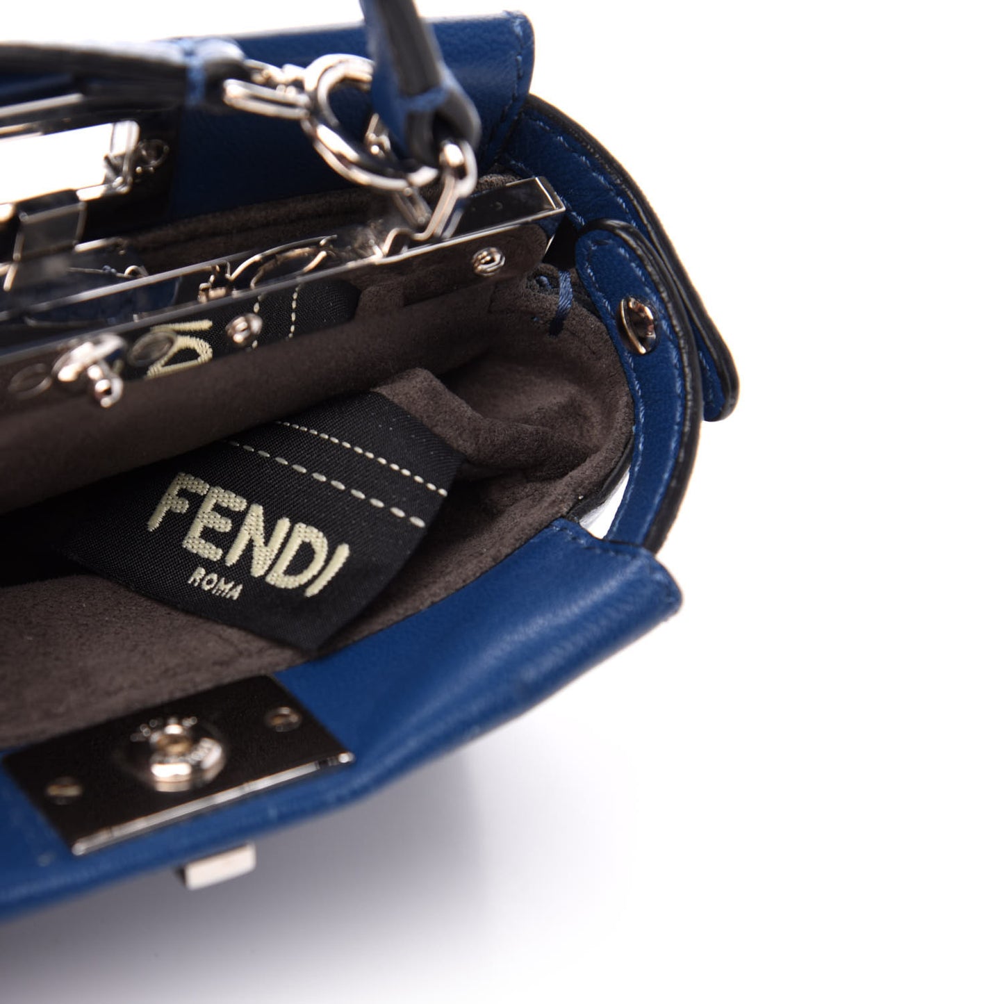 Shiny Nappa Micro Peekaboo Iconic Satchel Iris
