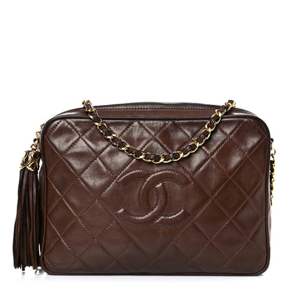 Chanel Lambskin Tassel Camera Case Brown 1 of 19