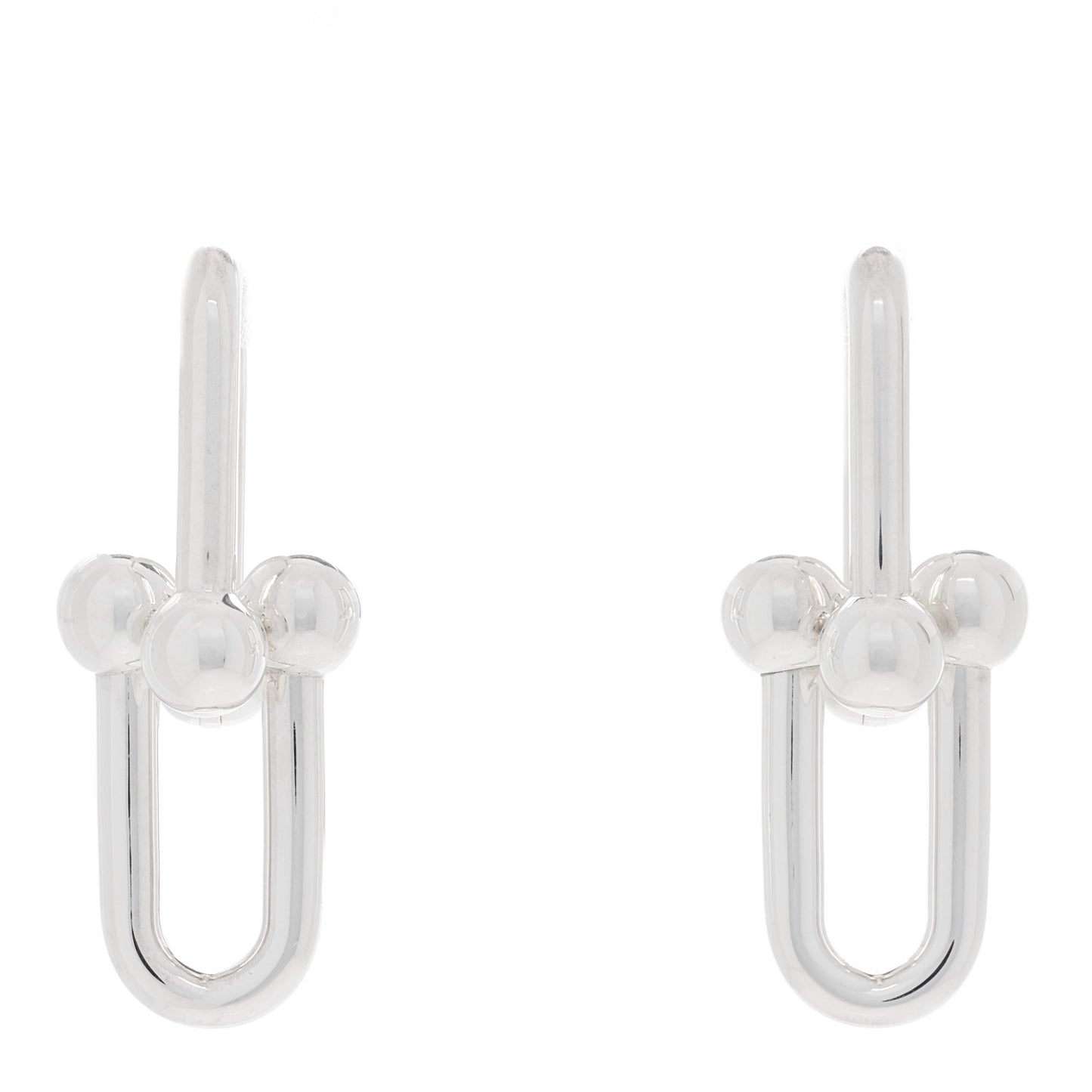 Sterling Silver Extra Large HardWear Link Earrings