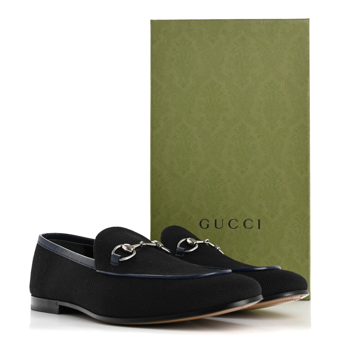 Canvas Horsebit Mens Jordaan Loafers 10.5 Black Blue Agata