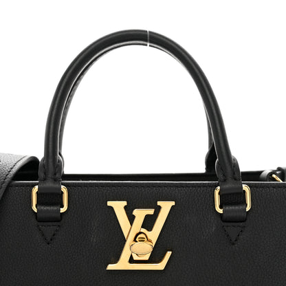 Louis Vuitton Calfskin Lock & Go Tote Black 5 of 12