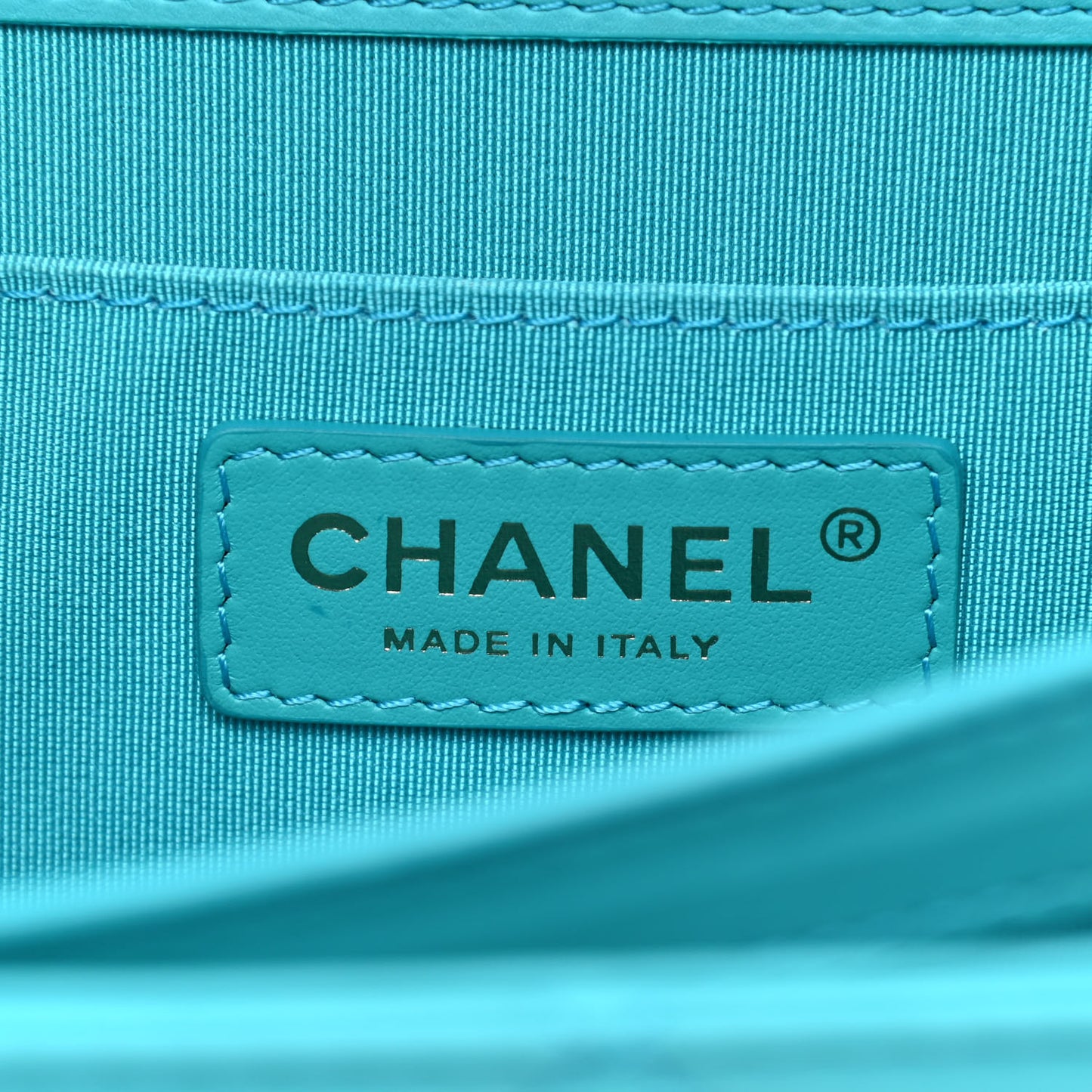 Calfskin Quilted Medium Everyday Chic Single Flap Turquoise