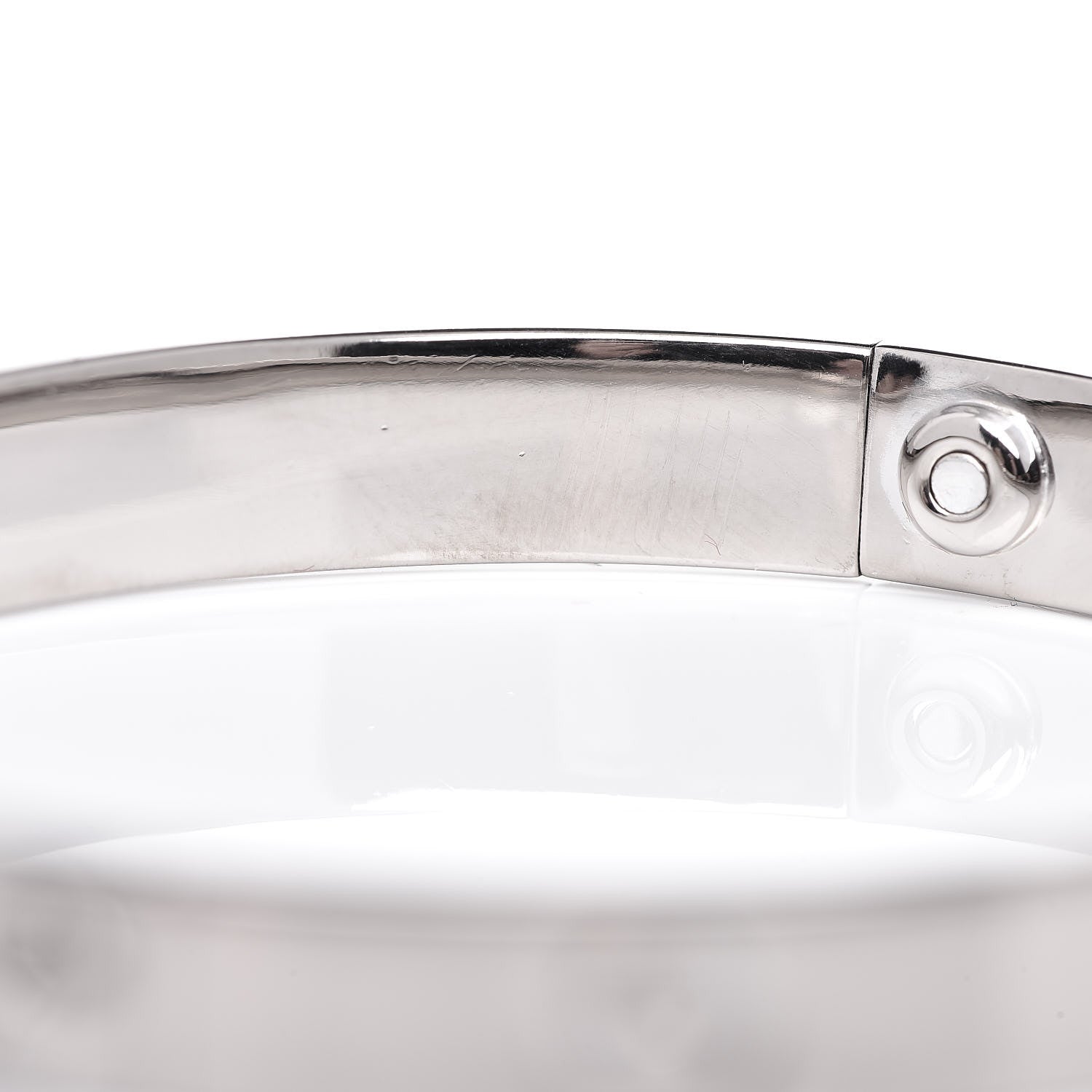 Cartier 18K White Gold LOVE Bracelet 17 5 of 7
