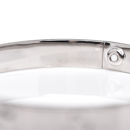 Cartier 18K White Gold LOVE Bracelet 17 5 of 7