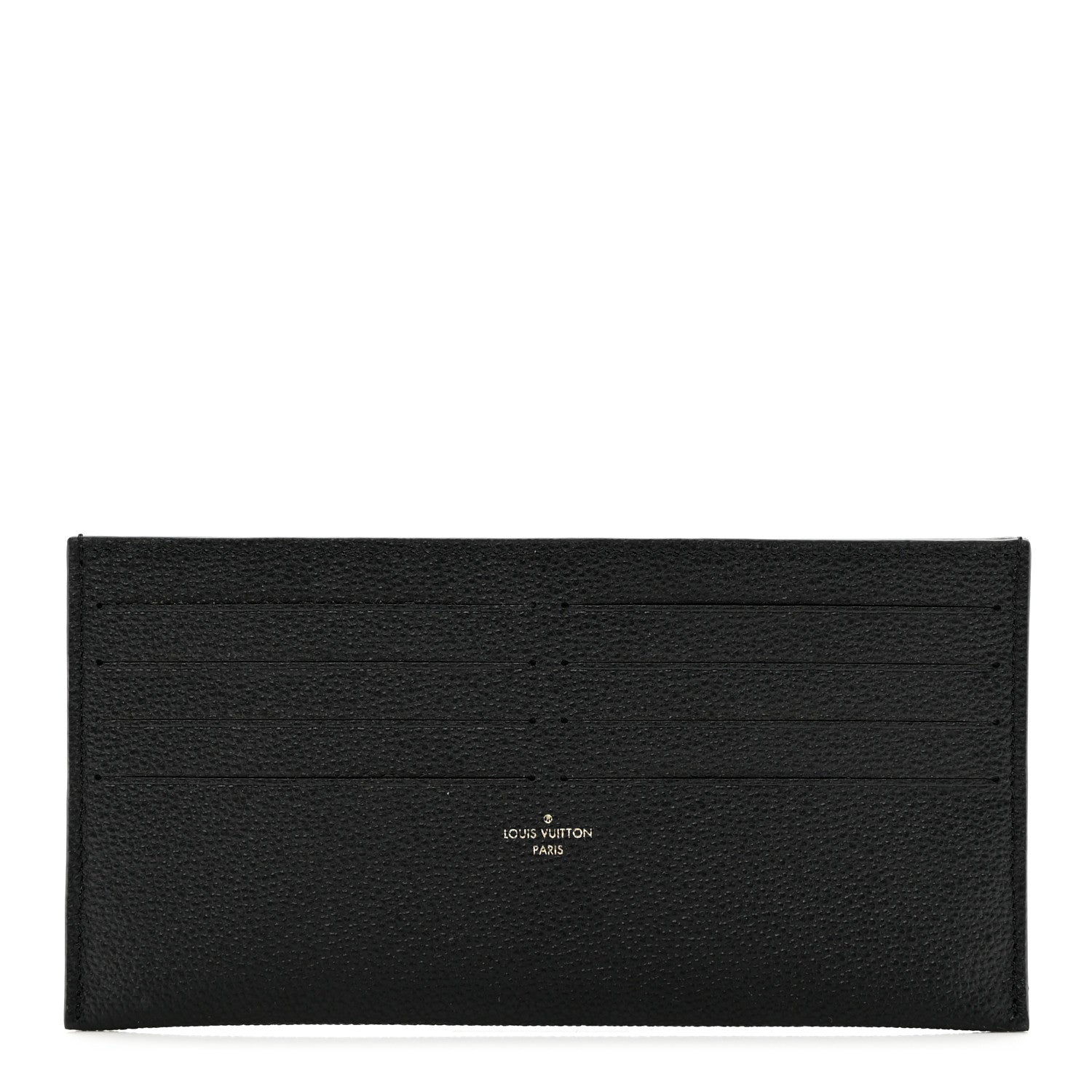 Louis Vuitton Calfskin Felicie Chain Wallet Card Holder Insert Black 1 of 6