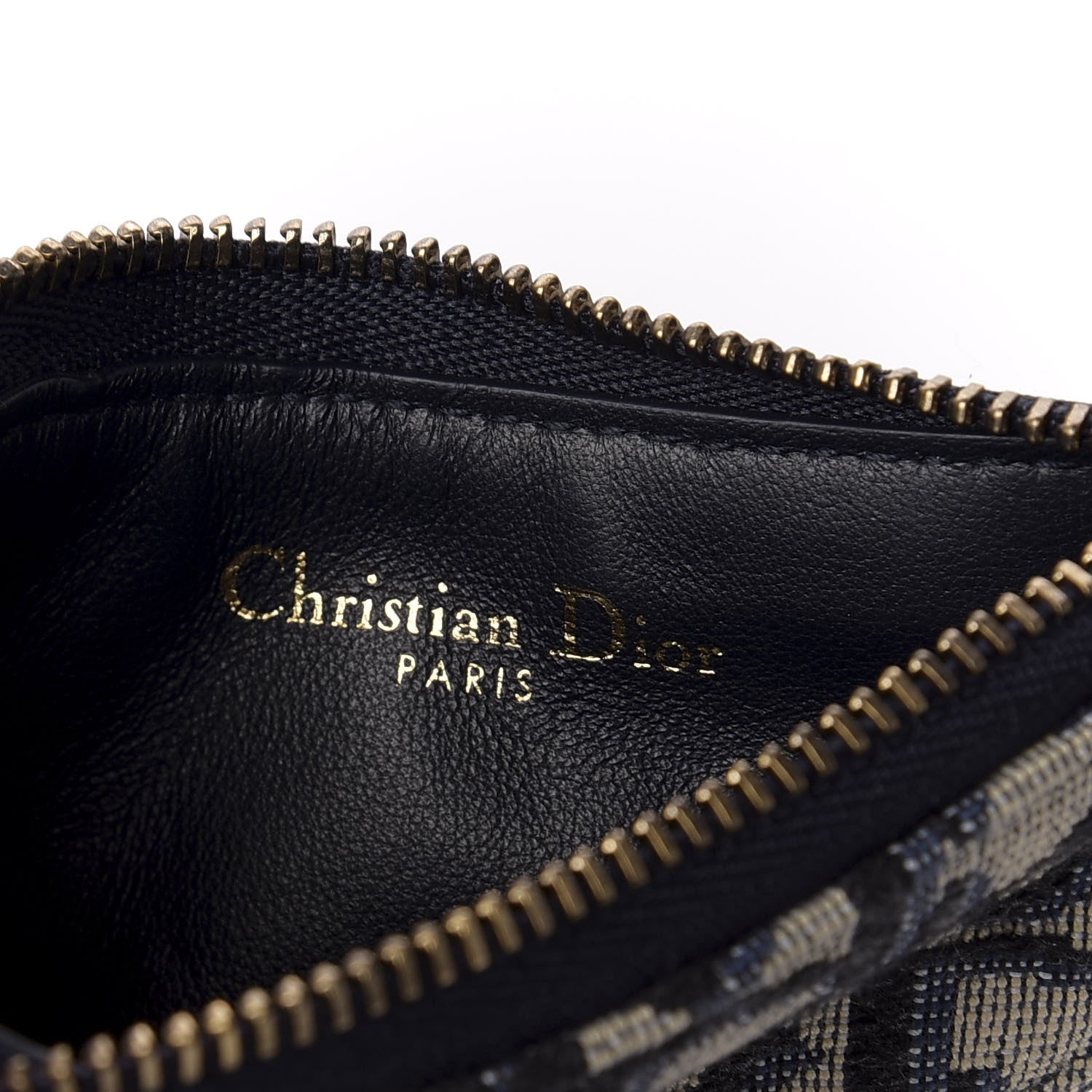 Christian Dior Oblique Saddle Coin Purse Blue 7 of 8