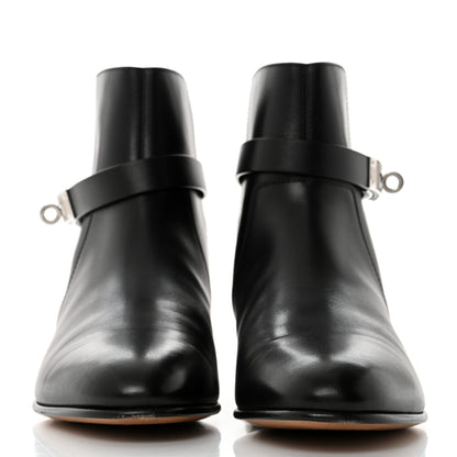 Hermes Calfskin Neo Low Boots 37 Black 2 of 9