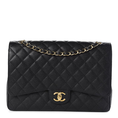 Chanel Caviar Quilted Maxi Double Flap Black 1 of 9
