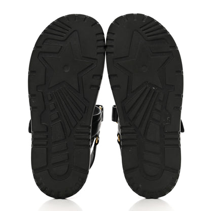 Christian Dior Lambskin Dioract 10mm Sandals 40.5 Black 5 of 8