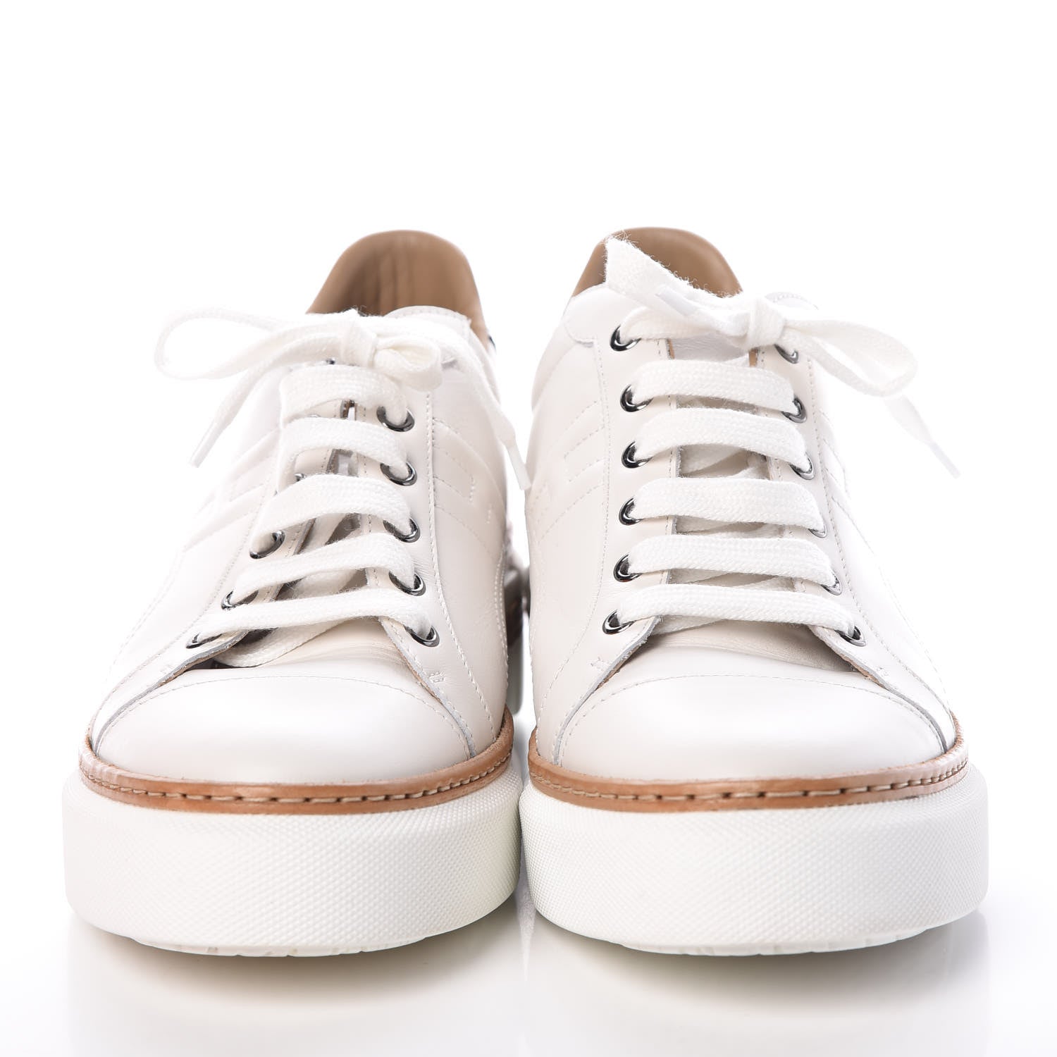 Hermes Calfskin Polo Sneakers 40 White 2 of 10