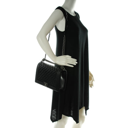 Chanel Lambskin Quilted New Medium Boy Flap Black 2 of 7