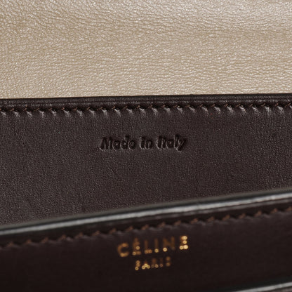 Celine Smooth Calfskin Medium Case Chain Flap Burgundy 7 of 8