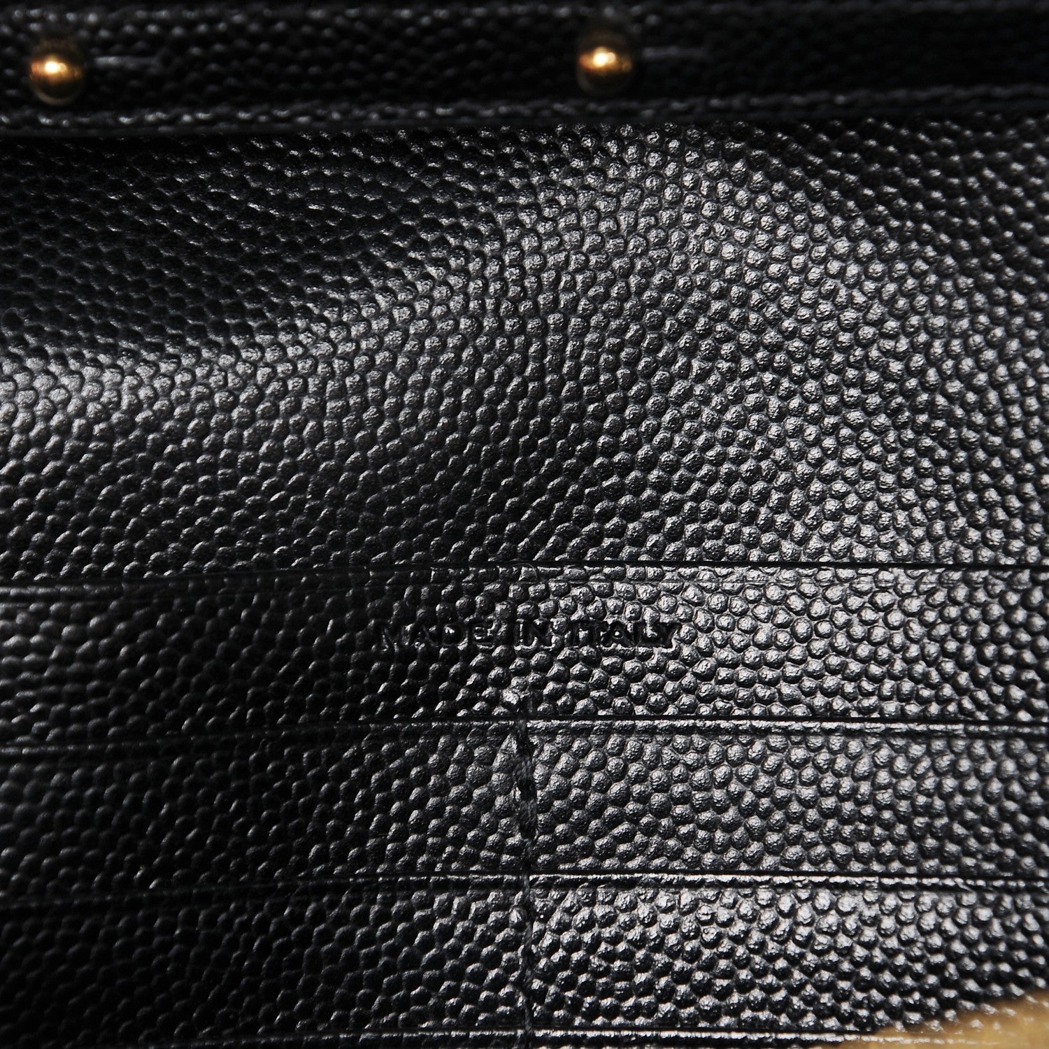Saint Laurent Grain De Poudre Matelasse Chevron Medium Monogram Chain Wallet Black 7 of 9