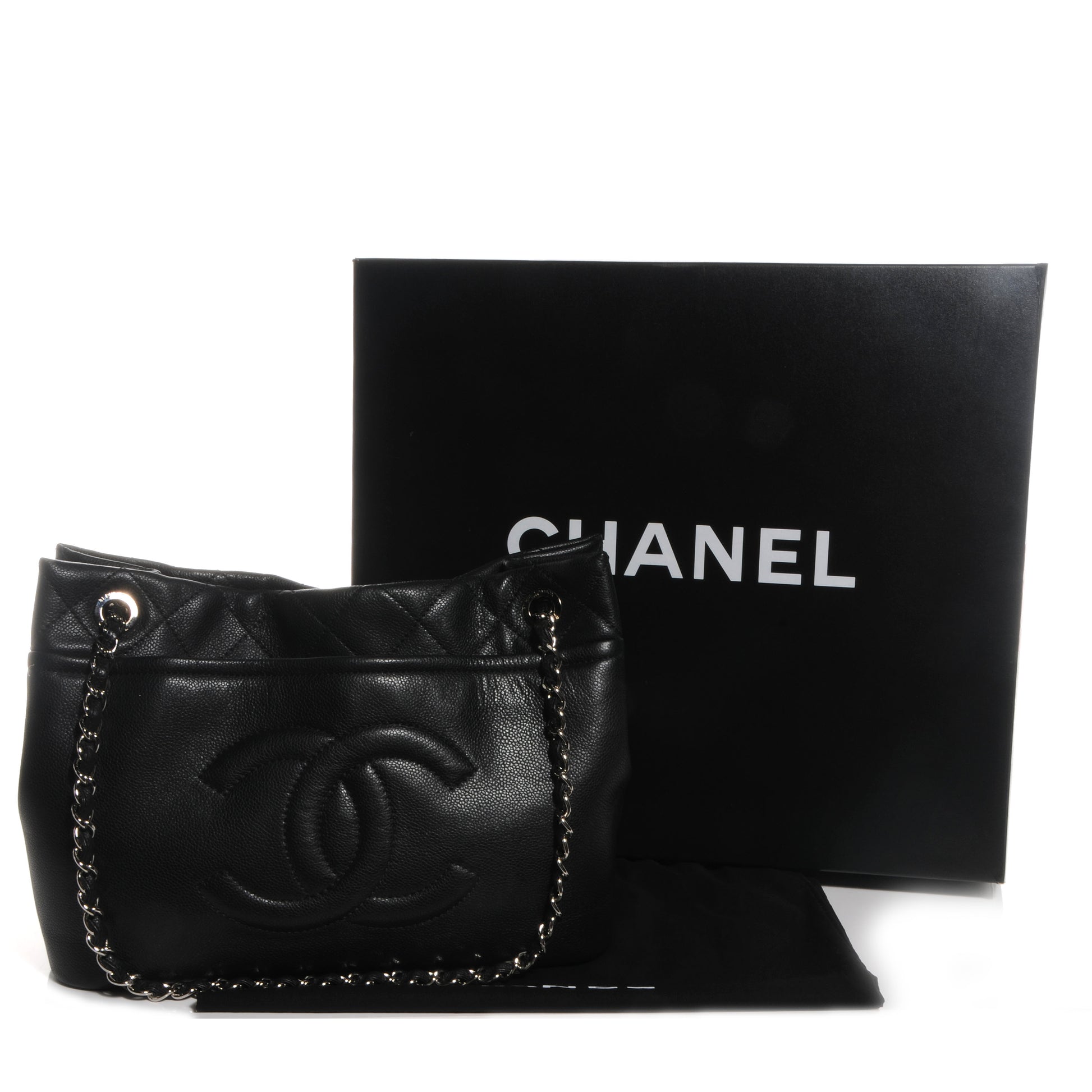 Chanel Caviar Large CC Timeless Soft Tote Black 5 of 8