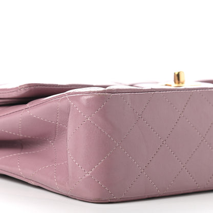 Chanel Lambskin Quilted Medium Double Flap Light Purple 9 of 11
