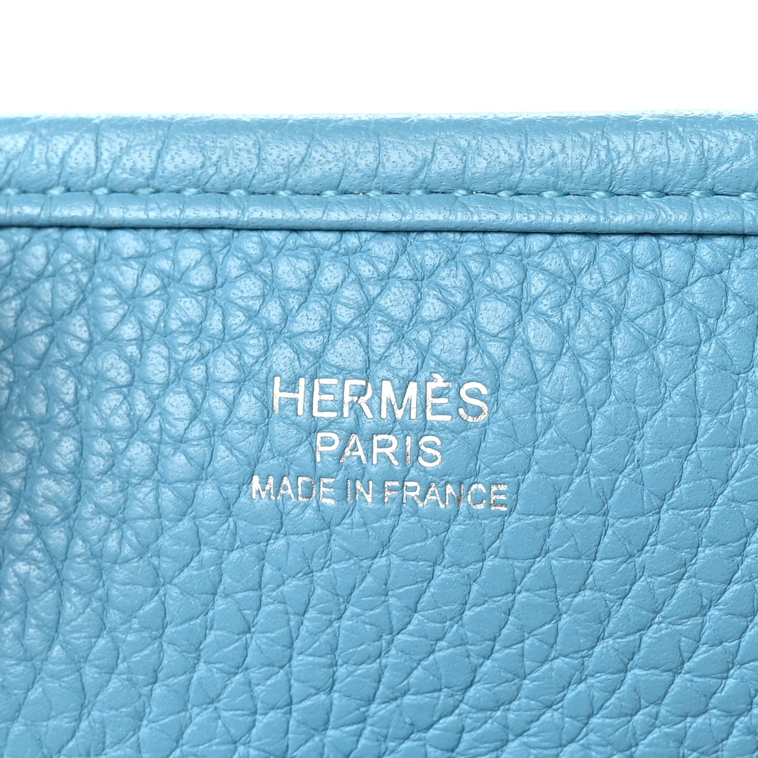 Hermes Taurillon Clemence Evelyne III PM Bleu Du Nord 7 of 10