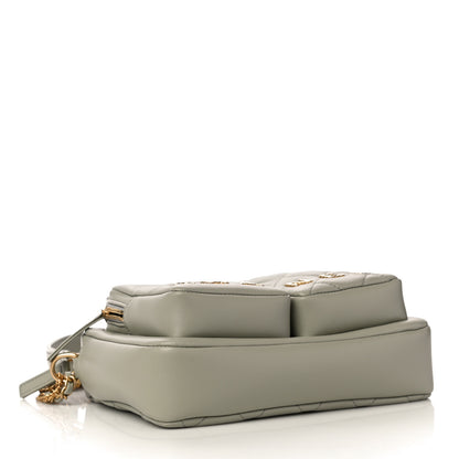 Chanel Calfskin Quilted Small Camera Case Grey 4 of 10