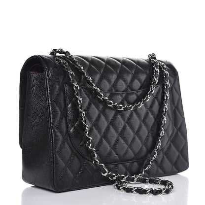 Chanel Caviar Quilted Maxi Double Flap Black 3 of 8