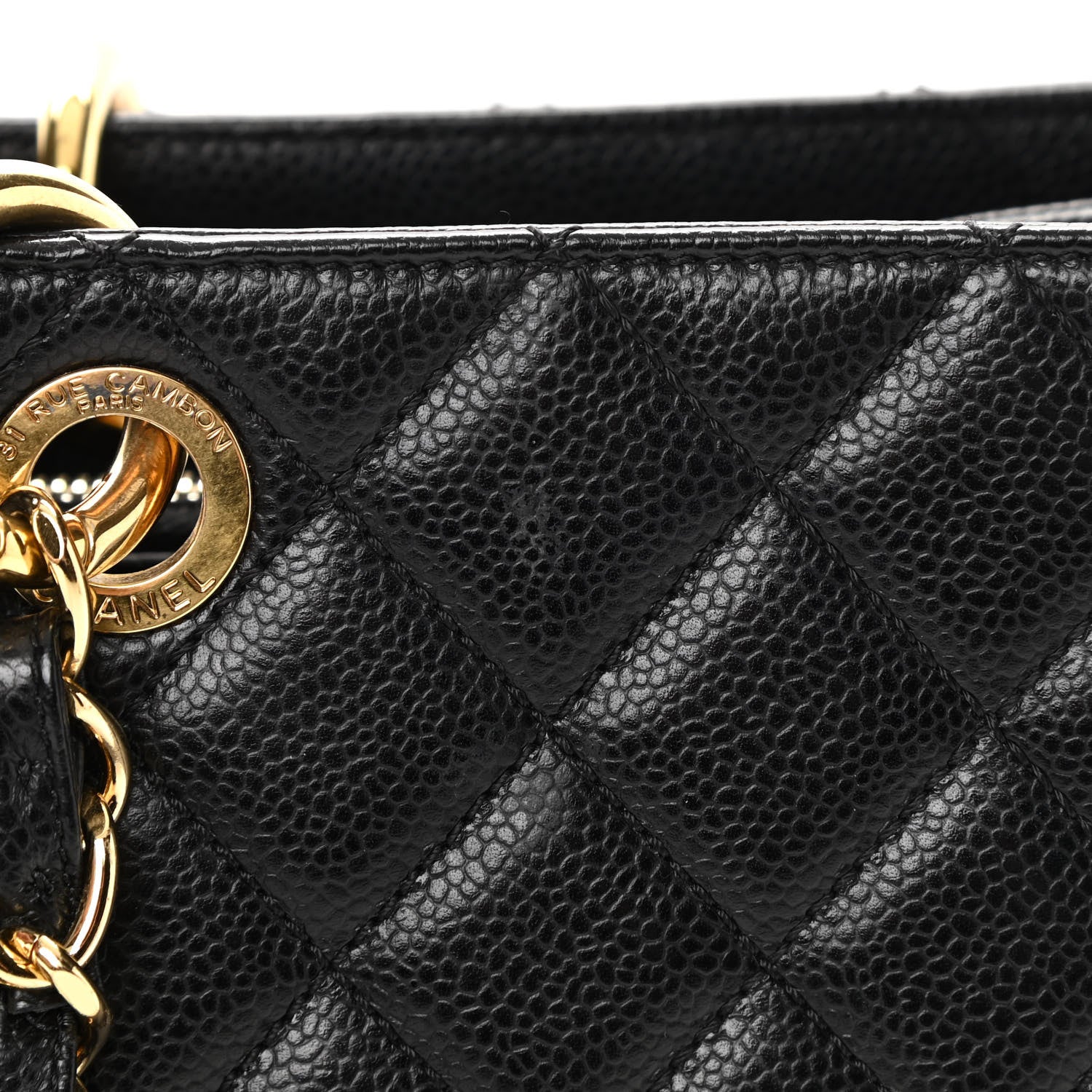 Chanel Caviar Quilted XL Grand Shopping Tote GST Black 12 of 12