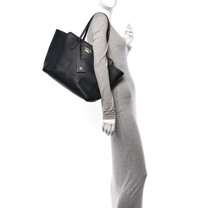 Gucci Pebbled Calfskin Medium Swing Tote Black 2 of 9