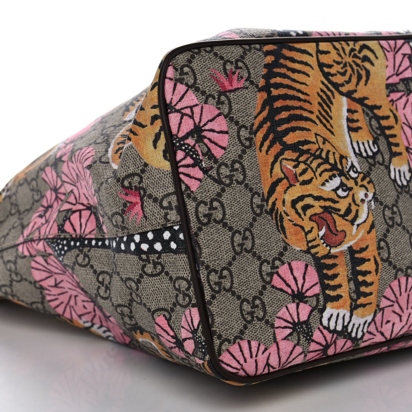 Soft GG Supreme Monogram Bengal Medium Crossbody Tote Beige Pink