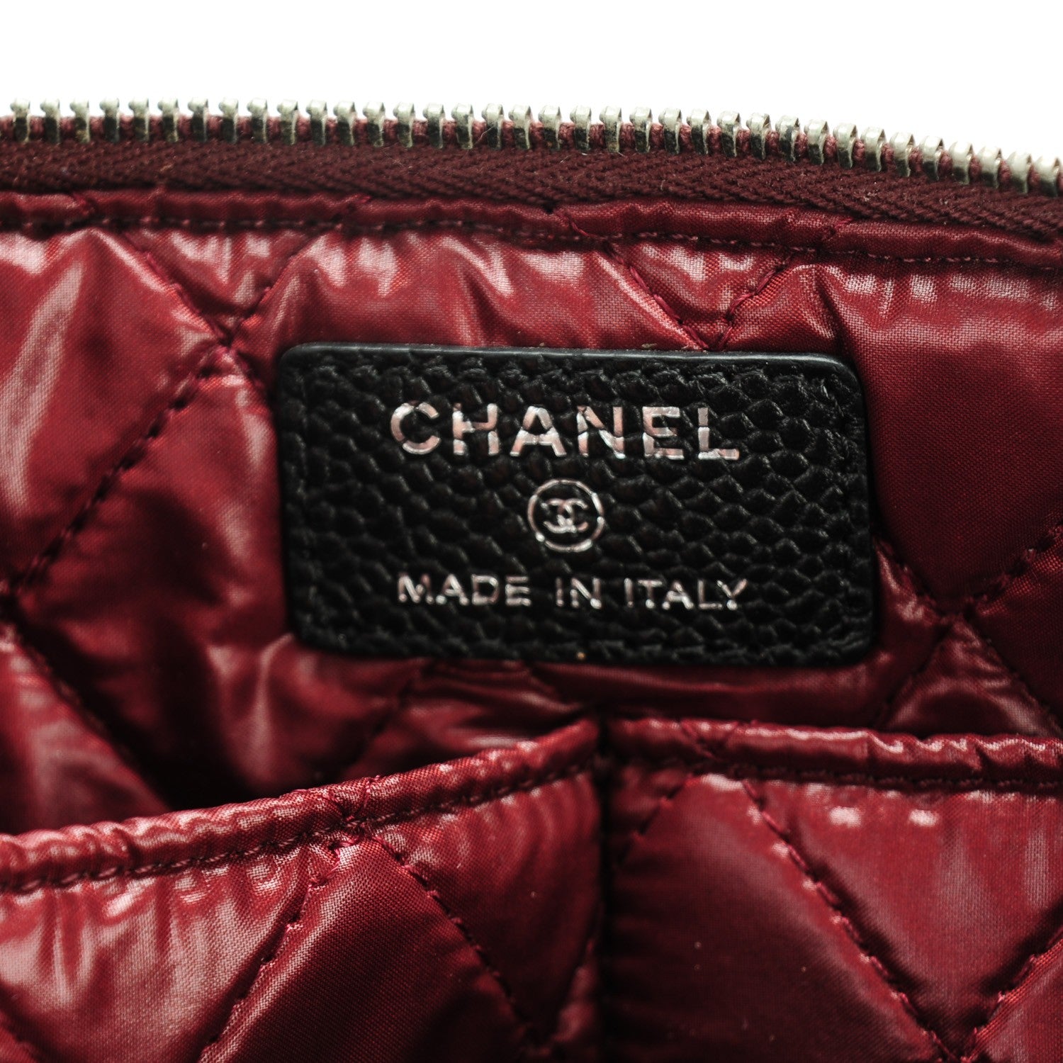 Chanel Caviar Quilted Cosmetic Case Black 6 of 7