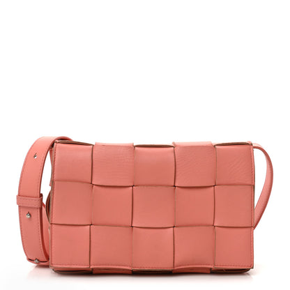 Bottega Veneta Lambskin Maxi Intrecciato Cassette Crossbody Bag Tangerine 1 of 10