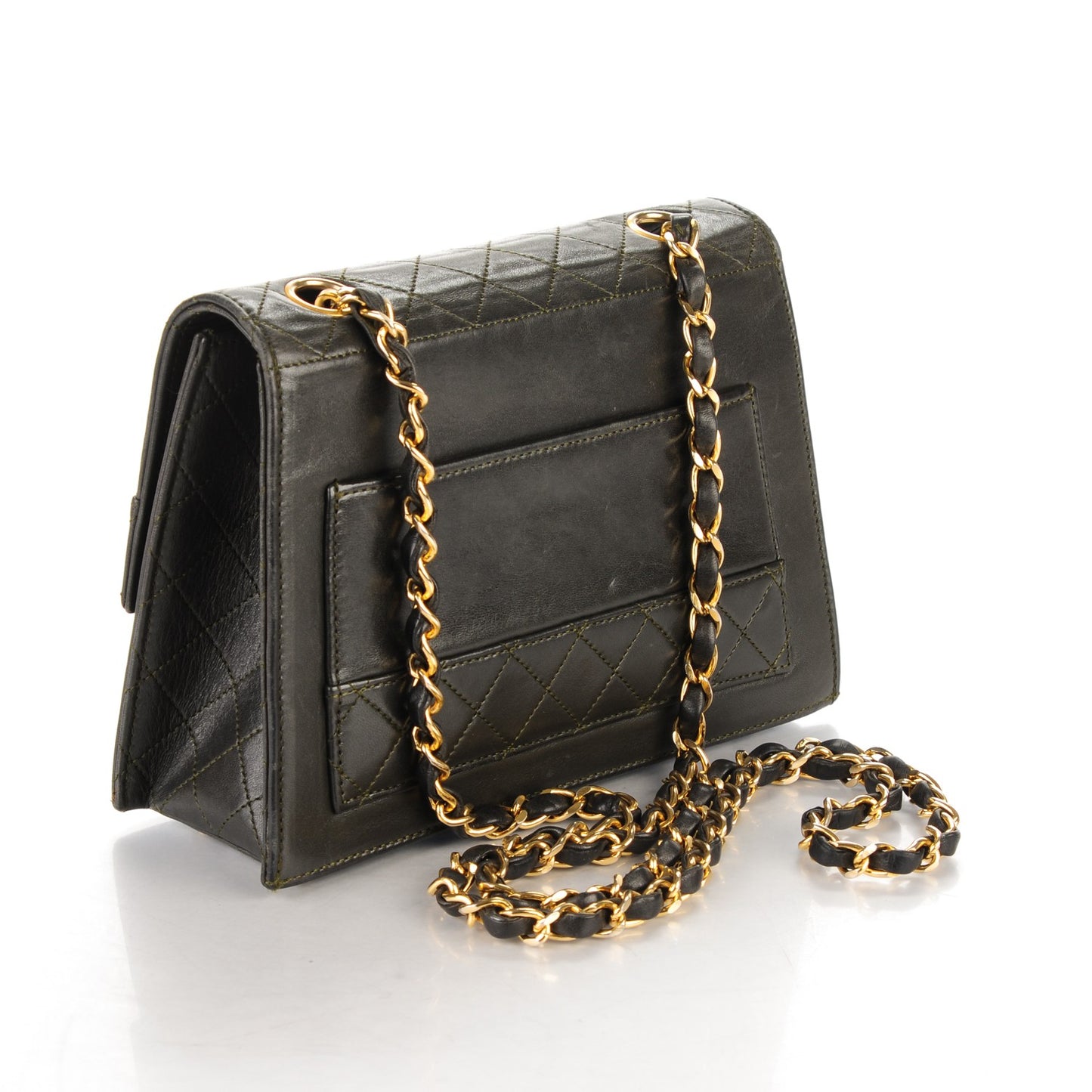 Lambskin Small Single Flap Black