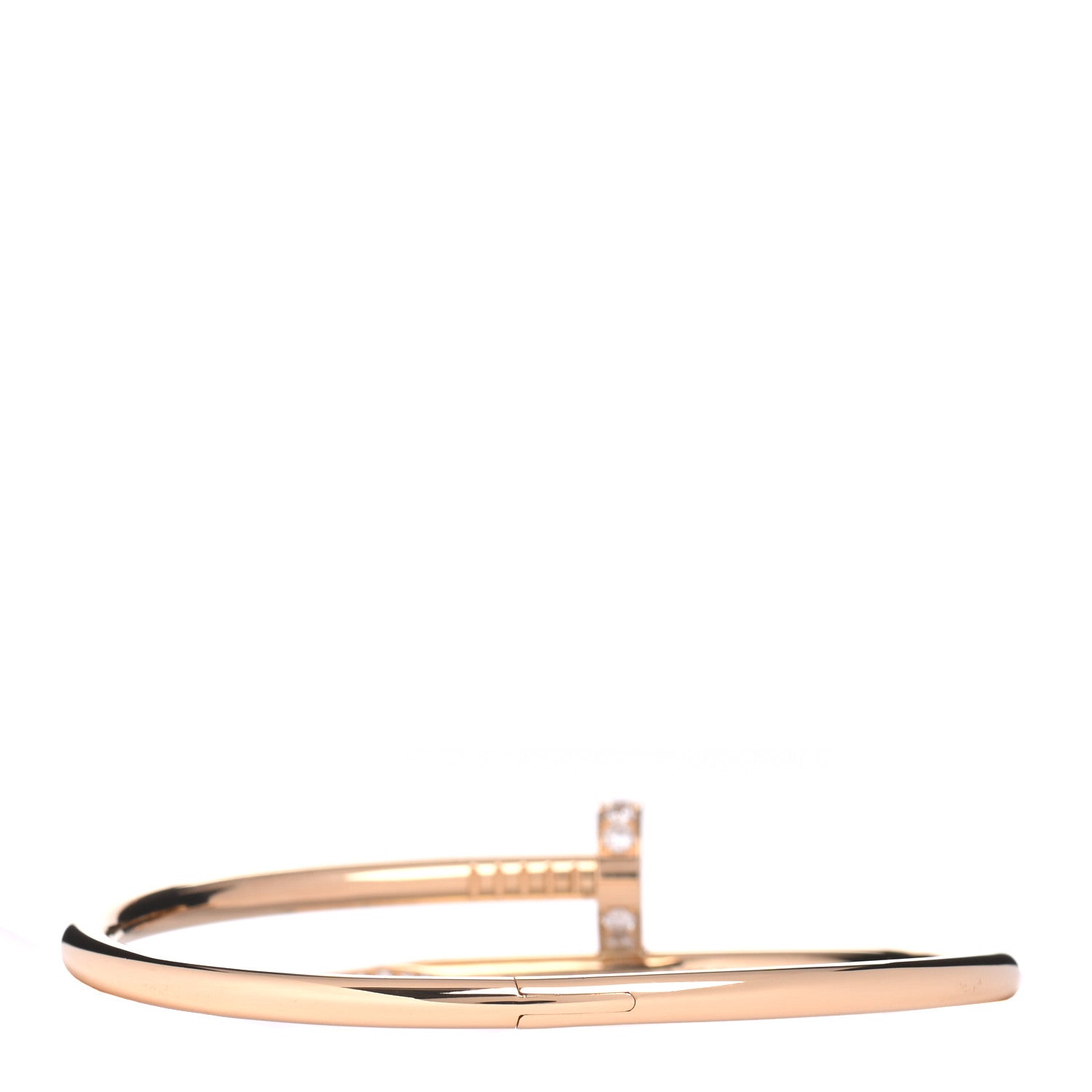 Cartier 18K Yellow Gold Diamond Juste Un Clou Bracelet 17 3 of 5