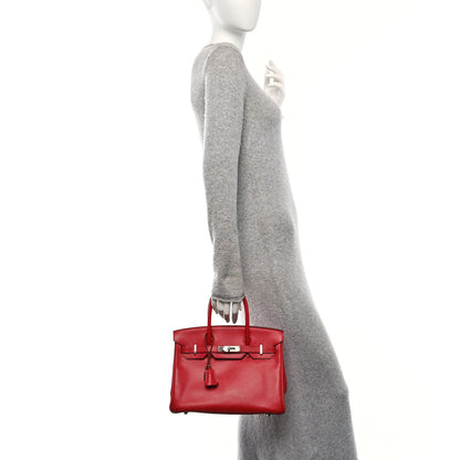 Hermes Epsom Birkin 30 Rouge Casaque 2 of 10