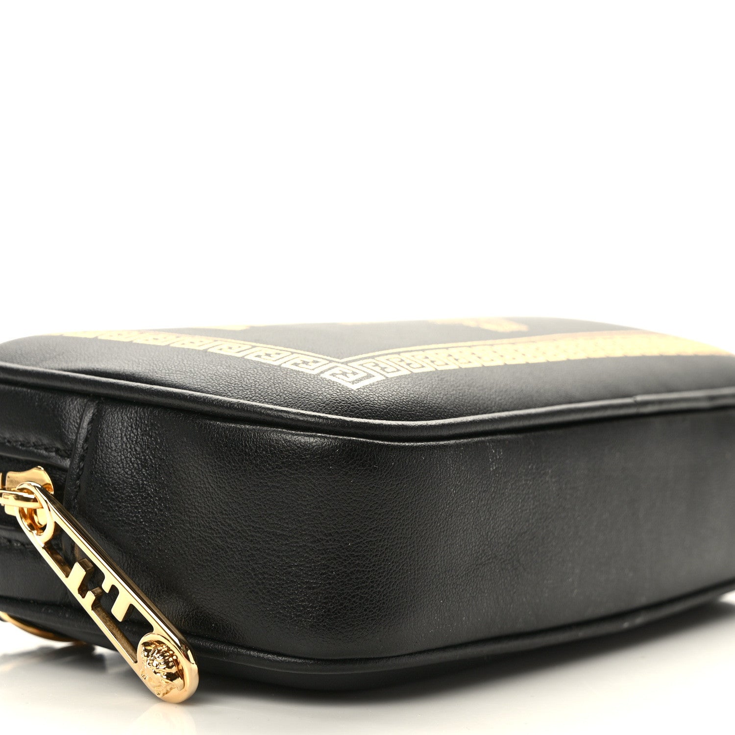 Fendi X VERSACE Vitello Cover Fendace Medusa Small Camera Case Black Gold 8 of 9
