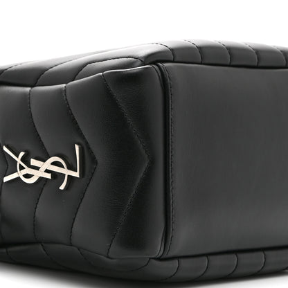 Saint Laurent Calfskin Y Quilted Monogram Small Loulou Bowling Bag Black 9 of 11