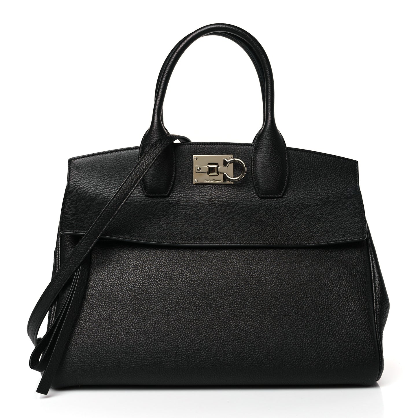 Calfskin Large The Studio Bag Black