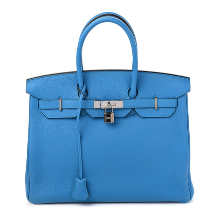 Hermes Togo Verso Birkin 35 Bleu Zanzibar Malachite 1 of 13